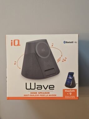 Wave Portable Home Speaker — Black with MagSafe + Wireless Charging